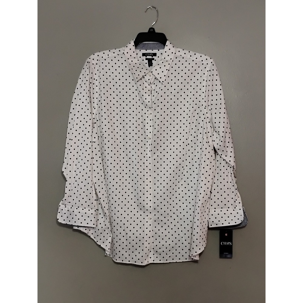 Cahps Woven Poke A Dots Top Size 2XL